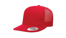 Cargar imagen en el visor de la galería, Gorra clásica de camionero de 5 paneles Yupoong 6006 en blanco