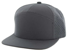 Load image into Gallery viewer, KAMEL 7 PANEL Hydro Performance Flat Adjustable Snapback Mesh Trucker Cap

