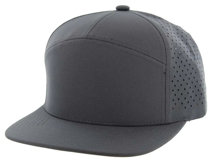 KAMEL 7 PANEL Hydro Performance Flat Adjustable Snapback Mesh Trucker Cap
